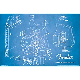 Trends International Fender - Exploded Strat Poster Standard Roll