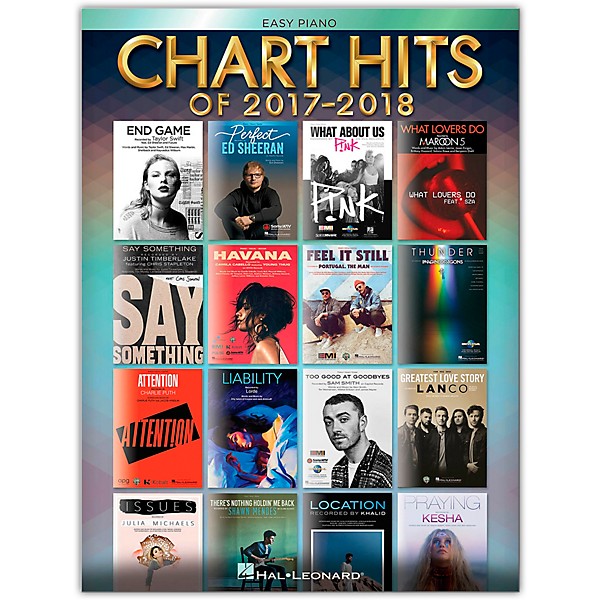 Hal Leonard Chart Hits of 2017-2018 for Easy Piano | Guitar Center