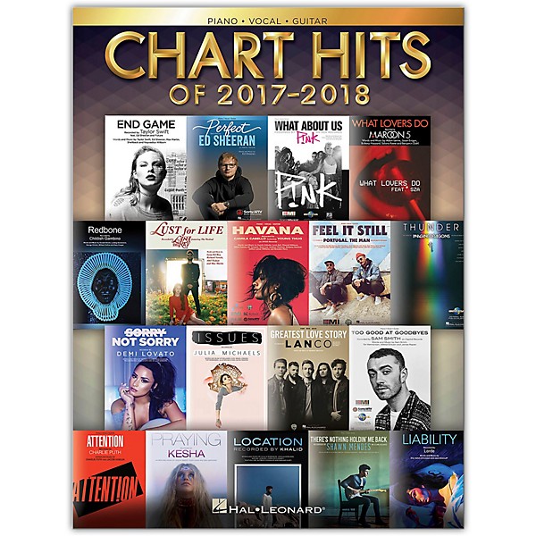 Hal Leonard Chart Hits of 2017-2018 - Piano/Vocal/Guitar Songbook