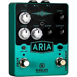 Open Box Keeley Aria Compressor Overdrive Effects Pedal Level 1