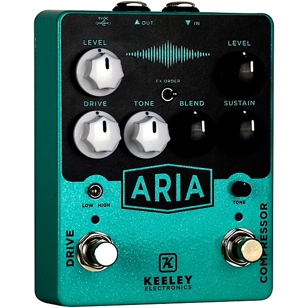 Open Box Keeley Aria Compressor Overdrive Effects Pedal Level 1