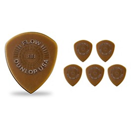 Dunlop Flow Standard 6-Pack Grip Guitar Picks 1.5 mm 6 Pack Dunlop Flow Standard 6-Pack Grip Guitar Picks .88 mm 6 Pack