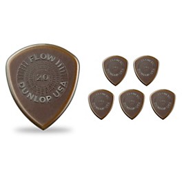 Dunlop Flow Standard 6-Pack Grip Guitar Picks 1.5 mm 6 Pack Dunlop Flow Standard 6-Pack Grip Guitar Picks 2.0 mm 6 Pack