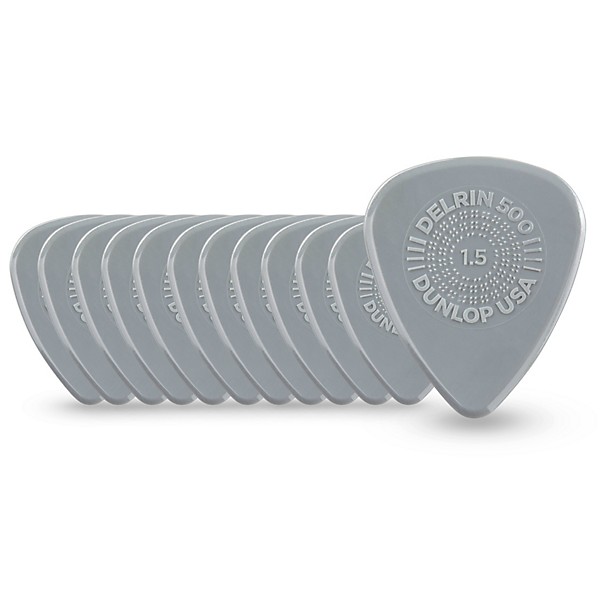 Dunlop Prime Grip Delrin 500 Guitar Picks 1.5 mm 12 Pack