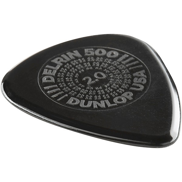 Dunlop Prime Grip Delrin 500 Guitar Picks 2.0 mm 12 Pack