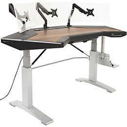 Argosy Halo G XM E Height Adjustable Desk with Mahogany Surface