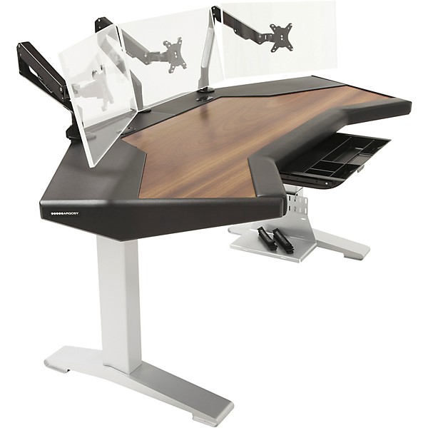 Argosy Halo G XM Ultimate Desk with Mahogany Surface