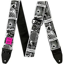 Dunlop I Love Dust Guitar Strap Skulls Black White Dunlop I Love Dust Guitar Strap Robot Heart