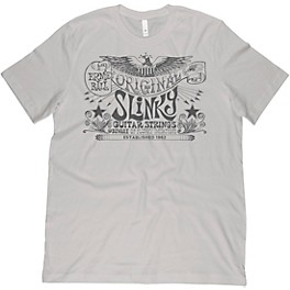 Ernie Ball Original Slinky Silver T-Shirt Medium Silver/Grey Ernie Ball Original Slinky Silver T-Shirt Small Silver/Grey