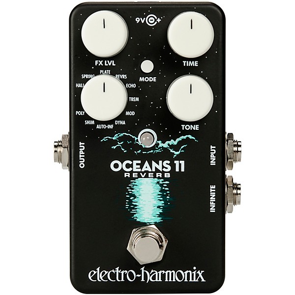 Electro-Harmonix Oceans 11 Multifunction Digital Reverb Effects Pedal