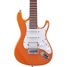 Mitchell TD100 Short-Scale Electric Guitar Powder ... Mitchell TD100 Short-Scale Electric Guitar Orange 3-Ply White Pickguard