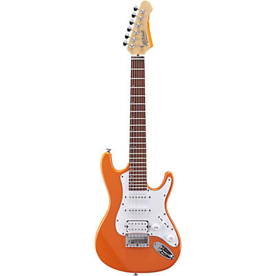 Mitchell Td100 Short-Scale Electric Guitar Orange 3-Ply White Pickguard for sale