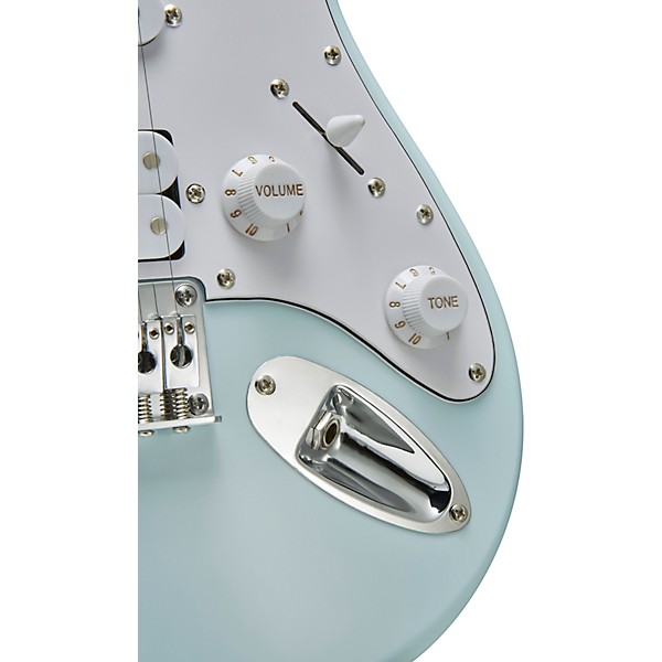Mitchell TD100 Short-Scale Electric Guitar Powder Blue 3-Ply White Pickguard