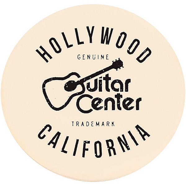 Guitar Center Hollywood Single Round Stone Coaster