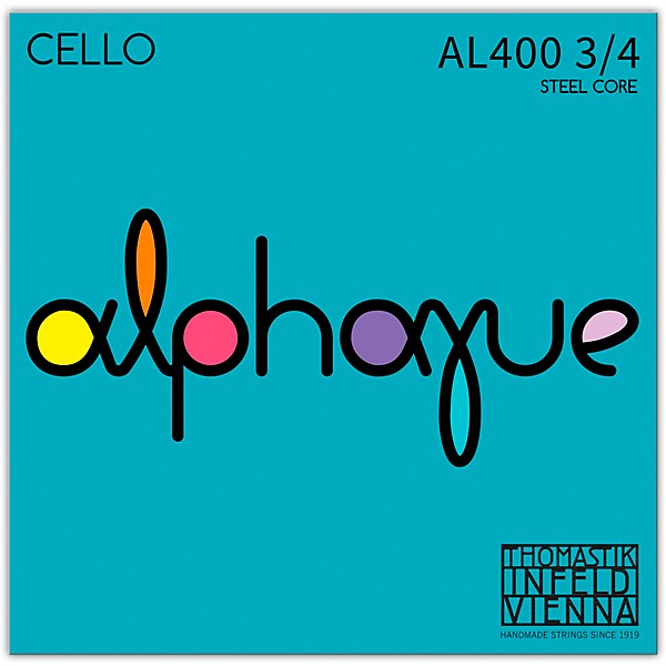 Thomastik Alphayue Series Cello String Set 3/4 Size, Medium