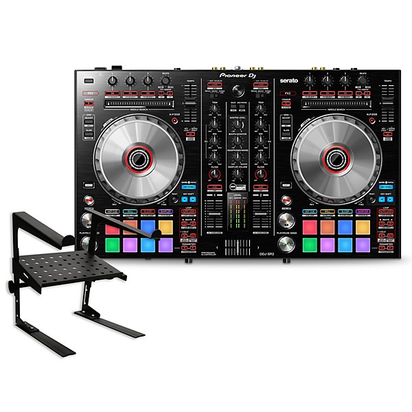 Pioneer DJ DDJ-SR2 Serato DJ Controller with Laptop Stand | Guitar