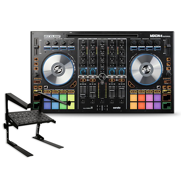 Reloop Mixon 4 DJ Controller with Laptop Stand | Guitar Center