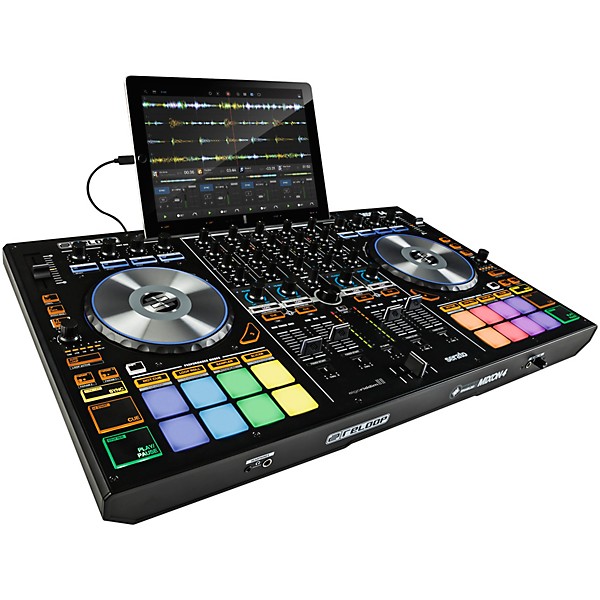 Reloop MIXON 4 DJコントローラー + キャリングケース付き Reloop Mixon 4 DJ Controller with Laptop Stand | Guitar Center