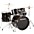 Ludwig BackBeat Complete 5-Piece Drum Se... Ludwig BackBeat Complete 5-Piece Drum Set With Hardware and Cymbals Black Sparkle