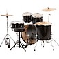 Ludwig BackBeat Complete 5-Piece Drum Set With Hardware and Cymbals Black Sparkle