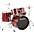 Ludwig BackBeat Complete 5-Piece Drum... Ludwig BackBeat Complete 5-Piece Drum Set With Hardware and Cymbals Wine Red Sparkle