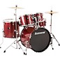 Ludwig BackBeat Complete 5-Piece Drum Set With Hardware and Cymbals Wine Red Sparkle thumbnail