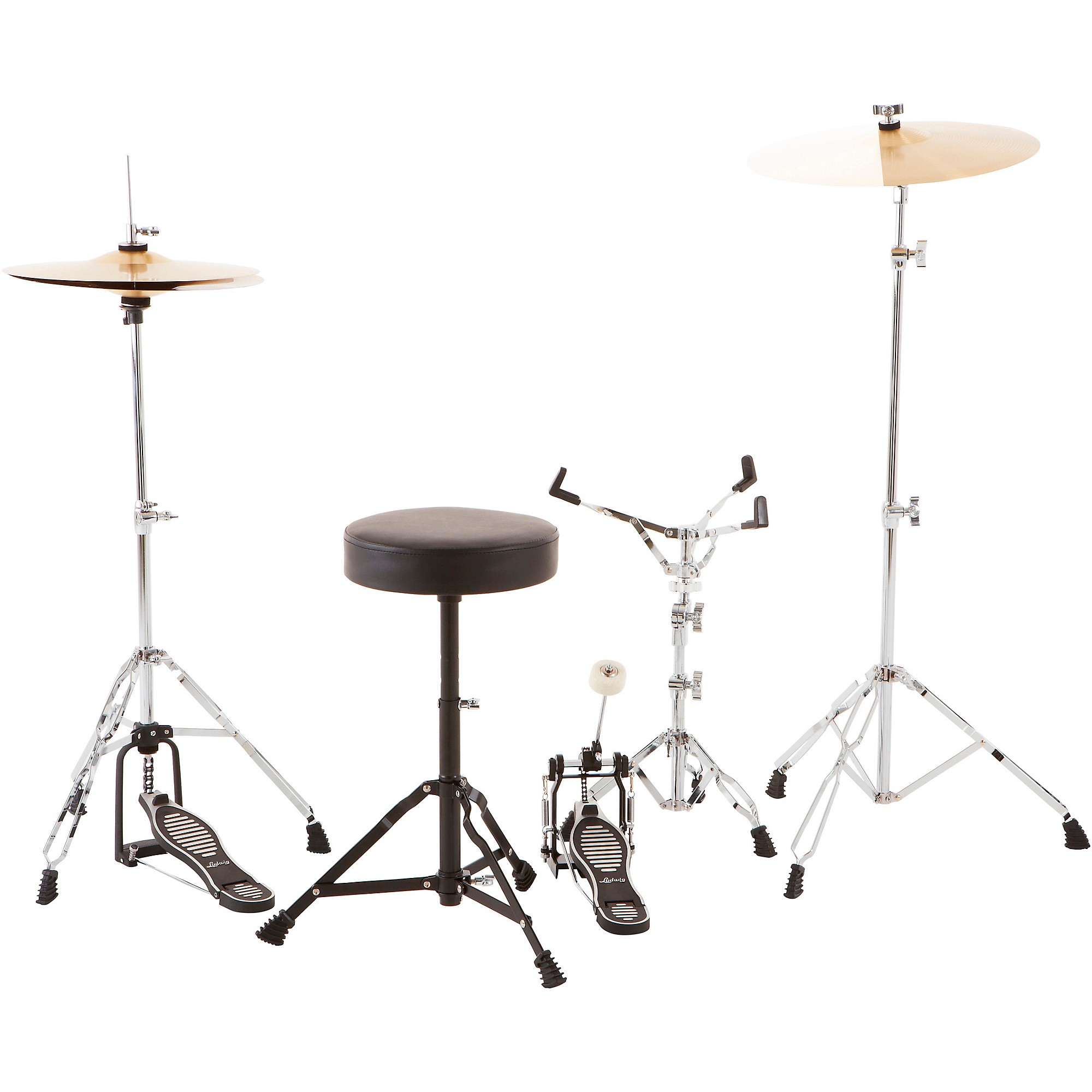 Ludwig BackBeat Complete 5-Piece Drum Set With Hardware and