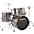 Ludwig BackBeat Complete 5-Pie... Ludwig BackBeat Complete 5-Piece Drum Set With Hardware and Cymbals Metallic Silver Sparkle