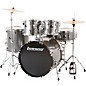 Ludwig BackBeat Complete 5-Piece Drum Set With Hardware and Cymbals Metallic Silver Sparkle