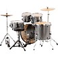 Open Box Ludwig Backbeat Complete 5-Piece Drum Set with Hardware and Cymbals Level 1 Metallic Silver Sparkle