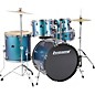 Ludwig BackBeat Complete 5-Piece Drum Set With Hardware and Cymbals Pacific Mist thumbnail