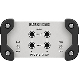 Klark Teknik DI 20P Passive Stereo D.I. Box With MIDAS Transformer