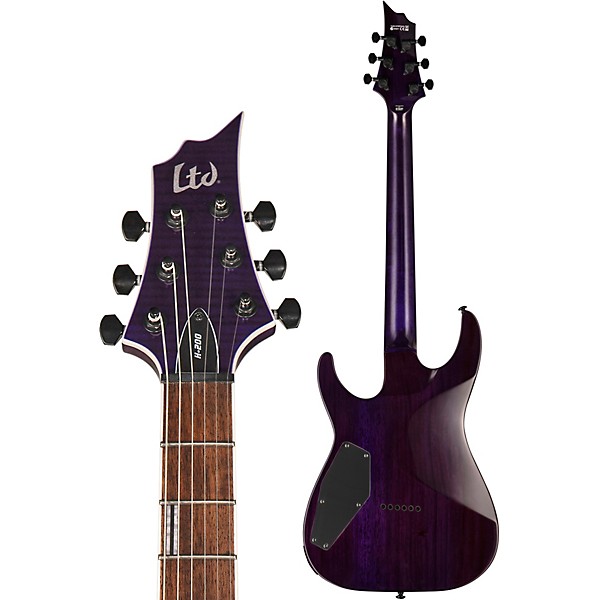 ESP LTD H-200FM Electric Guitar See-Thru Purple