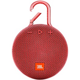 JBL Clip 3 Waterproof Portable Bluetooth Speaker Red