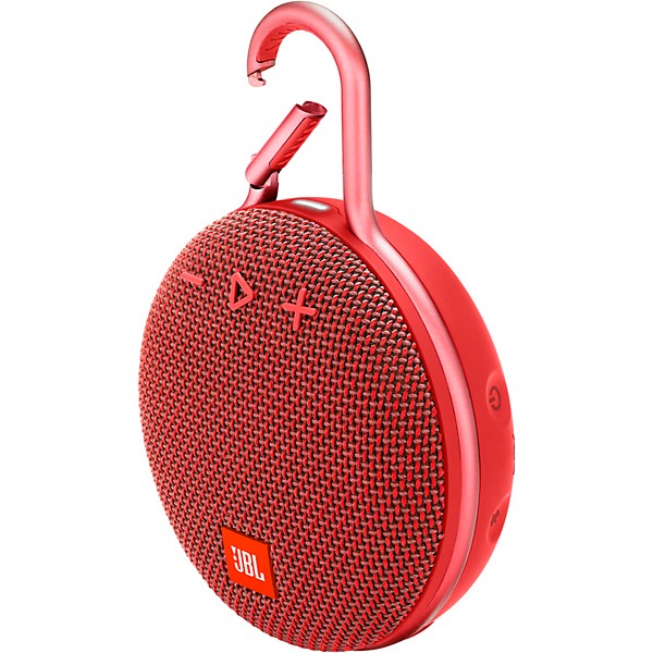 JBL Clip 3 Waterproof Portable Bluetooth Speaker Red
