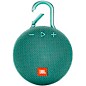 JBL Clip 3 Waterproof Portable Bluetooth Speaker Teal thumbnail