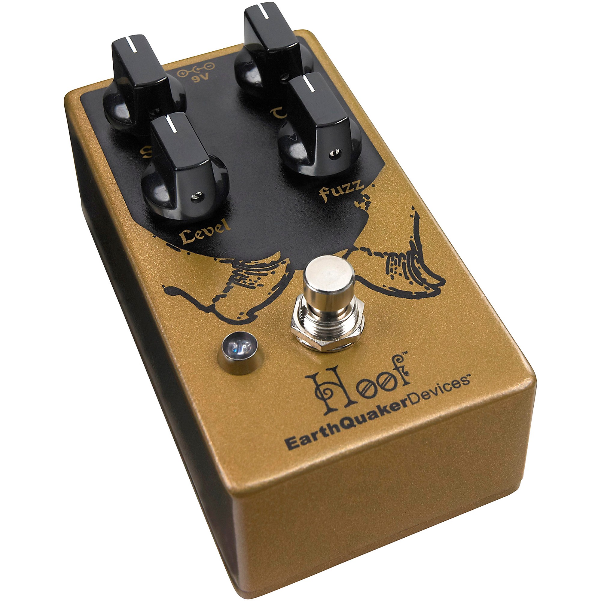 EarthQuaker Devices Hoof V2 Fuzz Effects Pedal and Octoskull T