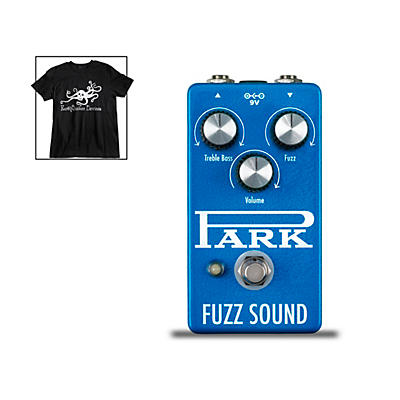 Earthquaker Devices Park Fuzz Vintage Tone Guitar Effects Pedal And Octoskull T-Shirt Large Black for sale