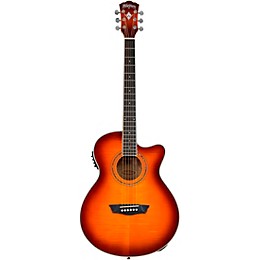 Washburn EA15 Festival Series Acoustic-Electric Guitar Iced Tea Burst