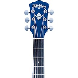 Washburn EA15 Festival Series Acoustic-Electric Guitar Transparent Blue