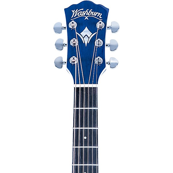 Washburn EA15 Festival Series Acoustic-Electric Guitar Transparent Blue