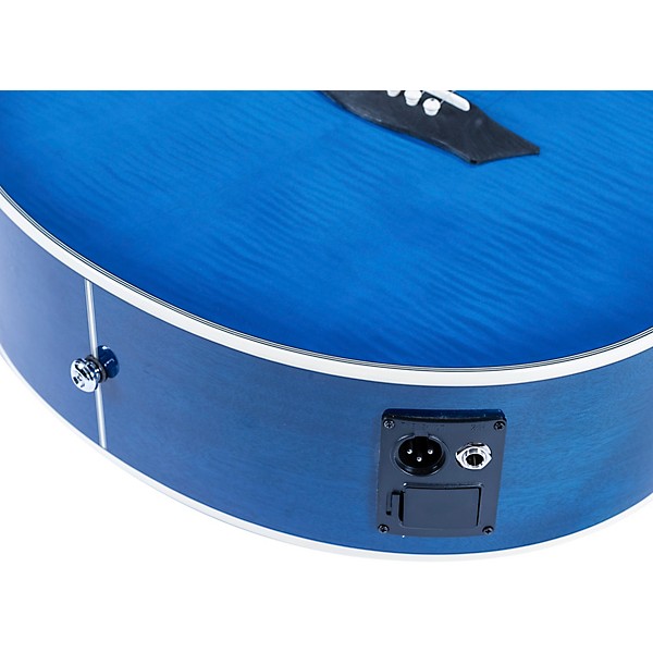 Washburn EA15 Festival Series Acoustic-Electric Guitar Transparent Blue