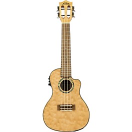 Lanikai QM-CEC Quilted Maple Concert Acoustic-Elect... Lanikai QM-CEC Quilted Maple Concert Acoustic-Electric Ukulele Natural