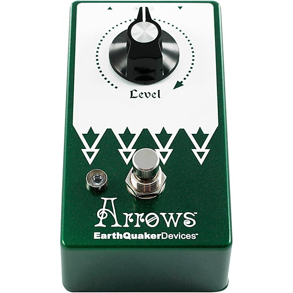 EarthQuaker Devices Arrows V2 Preamp Booster Effects Pedal and Octoskull T-Shirt Large Black