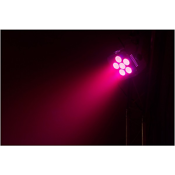 ColorKey MobilePar Hex 6 RGBAW+UV LED Wireless PAR Light, Black Black