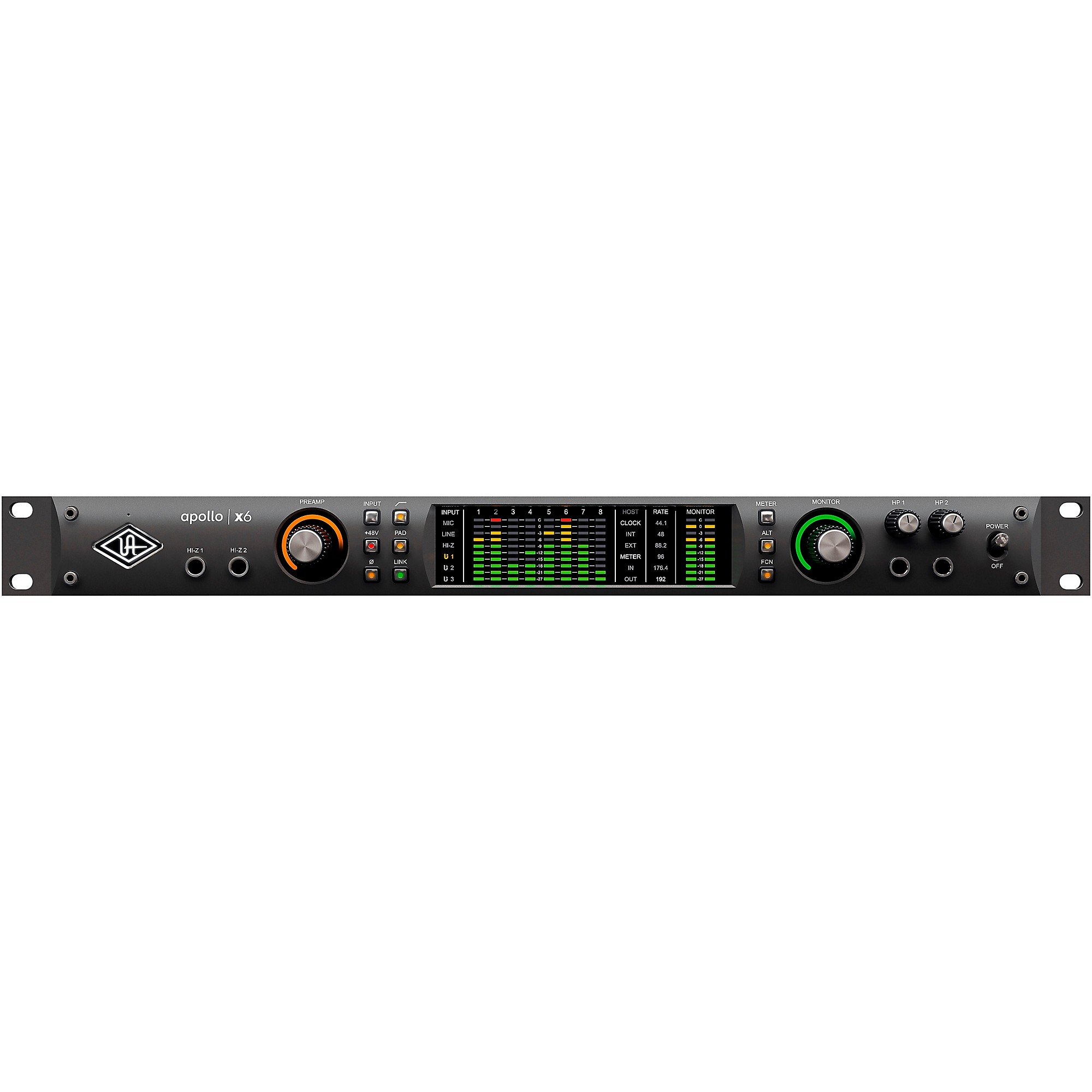 Universal Audio Apollo x6 Thunderbolt 3 Audio Interface | Guitar