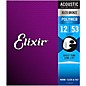 Elixir 80/20 Bronze Acoustic Guitar Strings with POLYWEB Coating, Light (.012-.053) 2-Pack