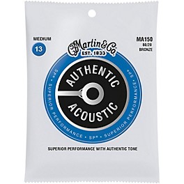 Martin MA150 SP 80/20 Bronze Medium Authentic Acoustic Guitar Strings