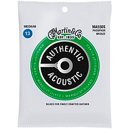 Martin MA550S Marquis Phosphor Bronze Medium Authentic Silked Acoustic Guitar Strings