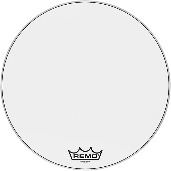 Remo Powermax Ultra White Crimplock Bass Drum Head 28 in.